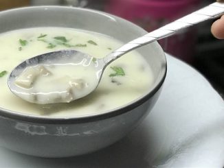 kremalı mantar çorbası